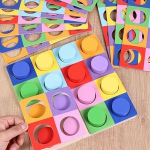 Tableau de tri de couleurs Montessori avec blocs arc-en-ciel pour l'apprentissage précoce des tout-petits - Product Image 5