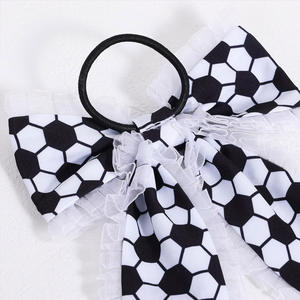 Élastique à cheveux pour queue de cheval avec nœud long en ruban, accessoire de décoration pour femmes, idéal pour les fêtes et le Mardi Gras - Product Image 6