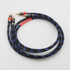 Zwei Paare RCA Doppel Lotus Kopf Signal leitung PVC-Jacke aus reinem Kupfer für Car Audio für CD-Verstärker Box Fever-Class Audio System - Product Image 5