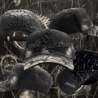 Casquettes de baseball personnalisées en gros d'usine, style streetwear, à 5 panneaux, visière incurvée, broderie 3D, avec logo personnalisé