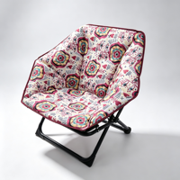 Chaise papillon pliante d'extérieur, chaise lune portable pour camping, dossier confortable, siège de pêche et de repos
