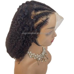 Vente en gros JC Brésilien Bouclés Lace Front Perruques Lâche Sans Colle Conception Petit Transparent Lace Front pour les Femmes Noires-1 Pièce Minimum - Product Image 2