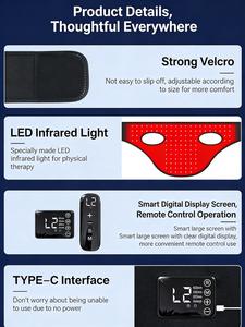 Thérapie par lumière rouge pour chevaux, appareil de physiothérapie infrarouge pour la tête du cheval avec 660nm-850nm, 155 LED, pour soulager la douleur et l'anxiété - Product Image 6