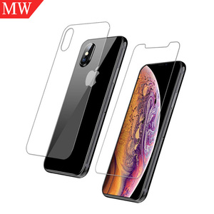 สำหรับ <span class=keywords><strong>iPhone</strong></span> <span class=keywords><strong>X</strong></span> Xs 9H โปร่งใสกระจกด้าน<span class=keywords><strong>หน้า</strong></span>ด้านหลังป้องกันหน้าจอ - Product Image 1