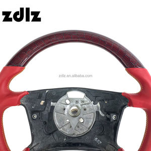 Volante Personalizado de Cuero Rojo Liso con Fibra de Carbono en Forma de Panal para <span class=keywords><strong>BMW</strong></span> <span class=keywords><strong>E30</strong></span> E46 M3 E38 E39 E53 320 325 <span class=keywords><strong>330</strong></span> - Product Image 5
