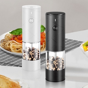 Latest Type-C Electric USB Rechargeable Salt and <b>Pepper</b> Mill <b>Grinder</b> Set with Led Light - Product Image 1