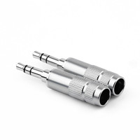 Mini adaptateur jack stéréo 3,5 mm 3 pôles avec gaine en PVC, connecteurs audio pour casque Hifi 3,5 mm, DIY pour haut-parleur et microphone