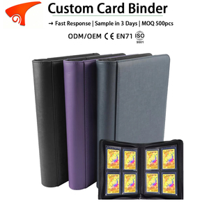Torson – Album photo et classeur de cartes en cuir PU durable, imperméable et personnalisable, avec 4 pochettes pour 112 cartes Toploader, pour TCG Yu-Gi-Oh - Product Image 1