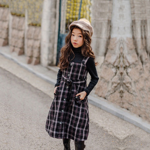 Nouveaux produits : Robe à bretelles rayée pour filles, modèle scolaire, achat direct de Chine - Product Image 4