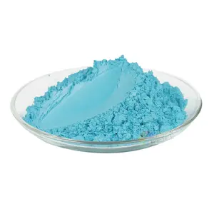 Großhandel acreex boden malen-Hochwertiges 5-25um blaues Satin-Glimmer pulver pigment für den Tinten siebdruck Kunststoff farbe Resin Craft Epoxy Floor Nail Art
