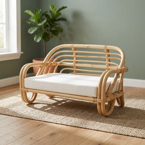 Nhat Minh Rattan Kids <b>Sofa</b> Tropical Style Eco-Friendly Furniture for Babies and Kids - Product Image 3