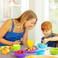 Assiettes en plastique avec paille de blé pour les meilleurs enfants, bol, ensemble de dîner biodégradable, assiettes et plats, assiette, bol, tasse, ensembles de vaisselle