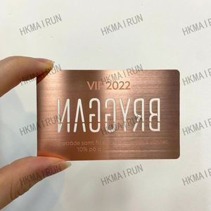 Cartes de visite professionnelles en acier inoxydable noir de 0,8 mm d'épaisseur, avec logo et code QR, design de créateur, prix bas - Product Image 1