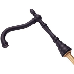 Set <span class=keywords><strong>Rubinetto</strong></span> per Vasca da <span class=keywords><strong>Bagno</strong></span> in Stile Europeo Nero Puro, Miscelatore a Tre Fori <span class=keywords><strong>con</strong></span> Soffione Doccia - Product Image 5