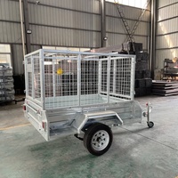 Remorque agricole en acier 6x4' pour tracteur, capacité de charge 750 kg, galvanisée à chaud, sur mesure, OEM, usage industriel