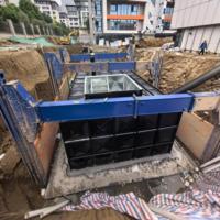 Boîte de soutènement de tranchée de Jiangsu Litewei, éprouvée sur site, pour la sécurité des travaux de terrassement civil