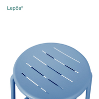 Meubles commerciaux intérieur maison chaises de Bar cuisine laboratoire tabouret comptoir tabouret extérieur hôtel Patio café rond en aluminium tabouret de Bar