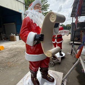 Estatua de Duende Navideño de FRP Personalizada, Decoración Navideña, Escultura de Fibra de Vidrio para Exhibición en Escaparates de Tiendas Minoristas - Product Image 4