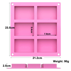 Molde de Silicona Rectangular para Jabón, para Hacer Jabón Casero, Chocolate y Pasteles, Venta Directa de Fábrica - Product Image 5