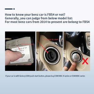 EASYGUARD Smart Key PKE Passive Keyless Entry Kit Fit for Benz 2014+ FBS4 with Turn Key Start Only High Security - Product Image 4