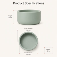Housse de protection antidérapante en silicone réutilisable avec logo personnalisé pour base de bouteille en verre, antichoc, pour emballages cosmétiques et de soins de la peau