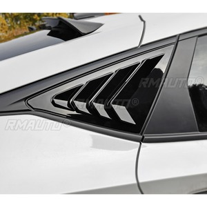 For Honda 11th Gen Civic Hatchback Car Rear Triangle <b>Window</b> Shark Cheek Trim Body Kit Rear Side <b>Vent</b> <b>Window</b> Trim Cover Body Kit - Product Image 6