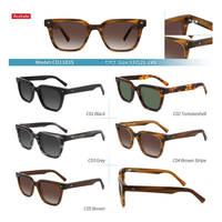 Lunettes de soleil polarisées carrées vintage unisexes en acétate, plusieurs coloris, lunettes de mode pour un usage quotidien