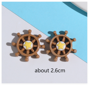 DIKINA - Set de Miniaturas para Jardín de Hadas, Suministros para Terrarios, Set Mixto de Ancla, Barco, Vela, Decoración de Playa, Flores de Resina - Product Image 6