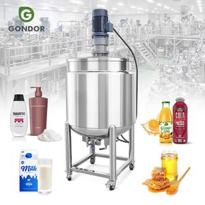 10 000 50 60l 200 500l Liter Stainless Steel Cream and Butter Homogenizing Mixing Mixed Mix Tank for Soap Make Diluent - Product Image 1