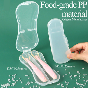 SUNSHING Infant Silicone Feeding Spoons Box Travel Cutlery Set Case Container for Spoon and Fork OEM ODM Baby Utensil Carry Case - Product Image 3