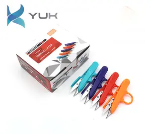 YUK SEWING Yarn Scissors Set Exquisite Vintage Scissor Embroidery Tailor Scissors Sewing Supplies U-shaped Plastic Handle