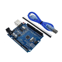 Kit de Inicio RFID para Principiantes con Motor Paso a Paso, Sensor Ultrasónico, Placa R3, ATMEGA328P, 74HC595, RC522, SG90