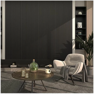 Panneau acoustique insonorisé rainuré en bois panneau décoratif mural à lattes en bois panneaux muraux acoustiques en chêne naturel - Product Image 4