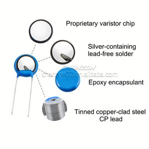 S10K275 S05K275แบบดั้งเดิม S14K275 S14K550 S20K275วาริสเตอร์ตัวต้านทานแรงดัน S20K300ขึ้นอยู่กับแรงดันไฟฟ้าของ S14K300 - Product Image 4