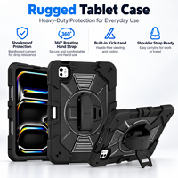 Protection robuste pour tablette à haute résistance aux chocs, avec poignée sécurisée, pour le travail et les voyages, compatible avec iPad Pro 11 M4 M5, étui de protection