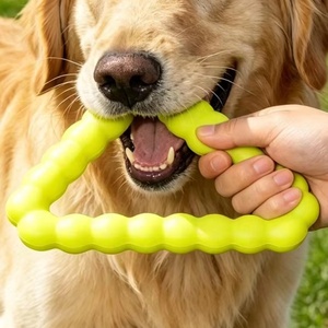 High Elastic Wear Resistant Triangle Silicone <strong>Toy</strong> <strong>Dog</strong> Chew Bite Stick Durable Interactive Training Rubber <strong>Dog</strong> <strong>Toys</strong> - Product Image 1