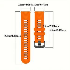 Bracelet de montre connectée en silicone 22 mm, design Sport Loop, ajustement confortable, 7 couleurs, boucle à ardillon, compatible avec les montres connectées - Product Image 6