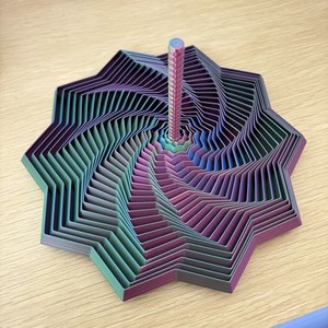 Jouet éducatif pour jeunes en plastique imprimé en 3D, Illusion d'optique, Tour de radis polygonale pliable, Anti-stress, Ornement de bureau en spirale - Product Image 3