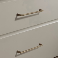 Poignées de meubles modernes en alliage de zinc personnalisées, finition or mat et noir, pour armoires de cuisine, tiroirs, penderies et commodes – Fabrication chinoise