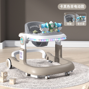 Andador eléctrico antivuelco para bebé con música y luces LED, asiento ajustable/manija <span class=keywords><strong>de</strong></span> empuje, <span class=keywords><strong>4</strong></span> modos para niños pequeños <span class=keywords><strong>de</strong></span> 7-18M, marco <span class=keywords><strong>de</strong></span> plástico - Product Image 5