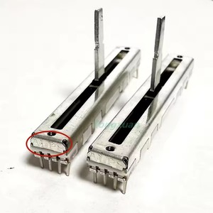 Potentiomètre à glissière droite 60 mm <span class=keywords><strong>Pioneer</strong></span> DJM <span class=keywords><strong>350</strong></span> 600 700 800 Push Fader pour table de mixage DJ B10KX2 avec poignée de 20 mm - Product Image 1