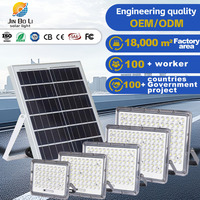 Éclairage extérieur en aluminium solaire, éclairage extérieur domestique, lampadaire, super lumineux, contrôle intelligent de la lumière, haute puissance