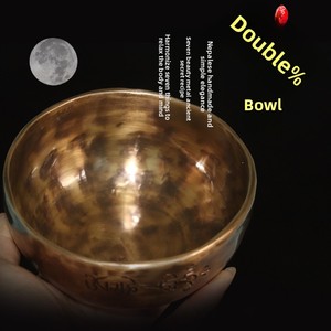 Bol chantant d'oculture tibétaine en cuivre brut, <span class=keywords><strong>instrument</strong></span> <span class=keywords><strong>de</strong></span> sonothérapie pour <span class=keywords><strong>la</strong></span> méditation et <span class=keywords><strong>la</strong></span> relaxation, avec marteau - Product Image 4