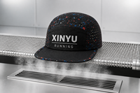 Casquette de baseball 5 panneaux Performance, perforée au laser, respirante, imperméable, légère, séchage rapide, réglable, protection solaire