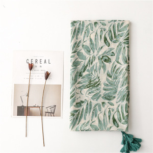 La più nuova moda estiva lunga grande cotone stampato asciugamani da spiaggia sciarpa con nappe donna morbida foglia di <span class=keywords><strong>Palma</strong></span> modello sciarpe scialli - Product Image 2