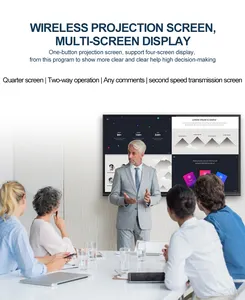 55 65 75 86 98 110 Inch Touch Screen Interactive Board LCD Display Meeting Room Education Classroom Smart Interactive Whiteboard