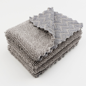 Chiffon de <span class=keywords><strong>nettoyage</strong></span> multifonction en microfibre 460 GSM, sans rayures, double couche, tricoté chaîne, pour la maison, la cuisine et le <span class=keywords><strong>nettoyage</strong></span> des fenêtres - Product Image 1