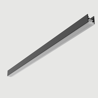 Précision 45 °   Lentille asymétrique simple pour éclairage sur rail LED linéaire, diffuseur de faisceau spot pour magasin, entrepôt, couloir