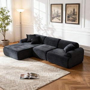 Perfect Dropshipping Products Ready Stock Minimalist Fabric <b>Sofa</b> Sponge L-Shape Sectional <b>for</b> Apartment Villa Use Eco-Friendly - Product Image 1