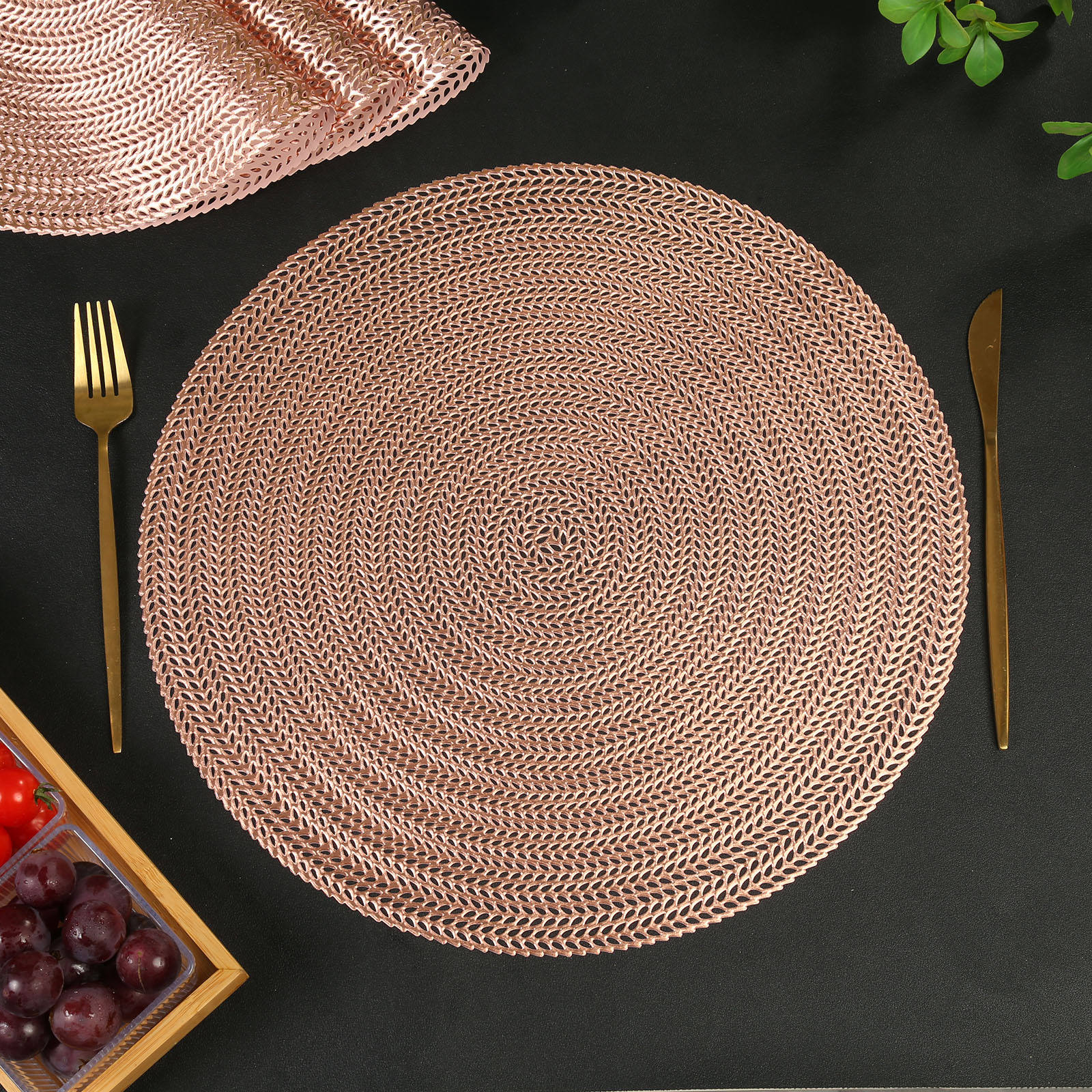 สีโรสโกลด์ - 38ซม.*38ซม